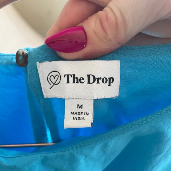 The Drop | Sky Blue Ilana Loose Sleeveless Wide-Hem Poplin Maxi Dress Medium - Picture 7 of 8